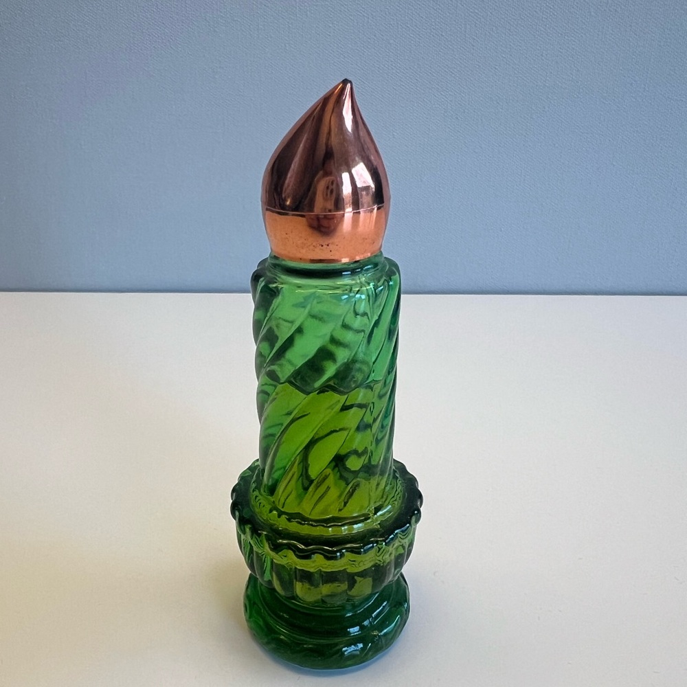 Avon Christmas Candle Perfume bottle